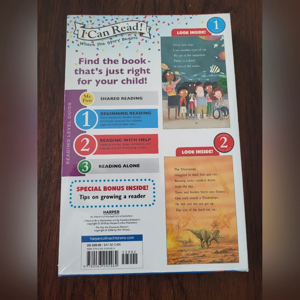 I Can Read! Read And Explore Educational Children's Book Set 8 Books, New